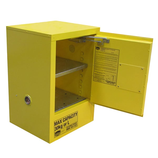 Oxidising Agent Cabinet - 30L - door open