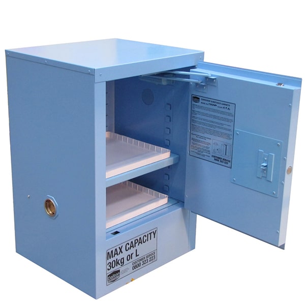 Corrosives Cabinet Metal - 30L - door open