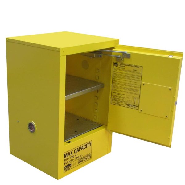 Toxic Storage Cabinets - 30L - one door open