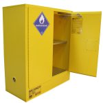 Class 4 Dangerous Goods Cabinet - 160L - one door open