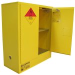 Organic Peroxide Cabinet - 100L Oversize - one door open
