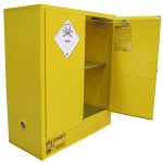 Toxic Storage Cabinets - 160L - one door open