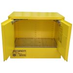 Oxidizing Agent Cabinet - 100L - two doors open
