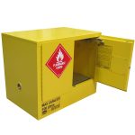 Flammable Liquid Storage Cabinet - 100L - one door open