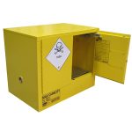 Toxic Storage Cabinets - 100L - door open