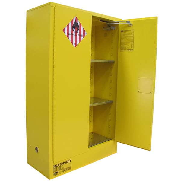 Class 4 Dangerous Goods Cabinet - 250L - door open