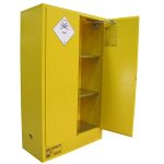 Toxic Storage Cabinets - 250L - one door open