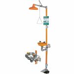 Safety Station with Eye/face Wash Hand and Foot Controls - with Plastic Bowl