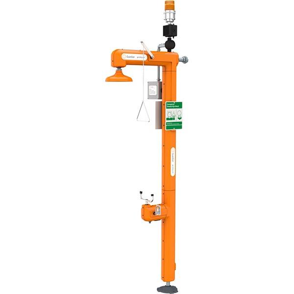 Heated Safety Station with Eyewash with Indicator Light