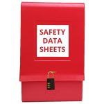 SDS Outdoor Document Locked Box - Red