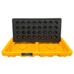 pH7 Spill Deck - 2 Drum Nestable grate open