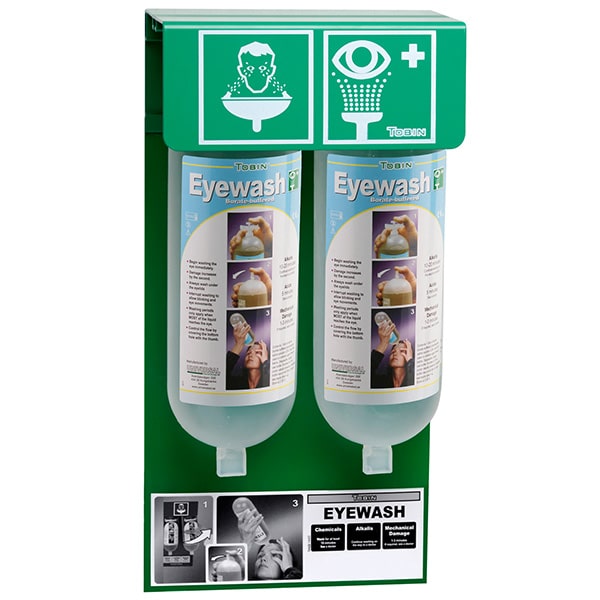 Tobin Eyewash Stationary Stand - ph Neutralising Buffer Solution