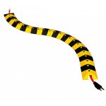 Ultra Sidewinder Cable Protection - Black and Yellow - demo