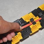 Ultra Sidewinder Cable Protection - Black and Yellow - installation