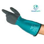 Ansell AlphaTec 58-201 Nitrile-Coated Gloves for Heat, Cold, and Chemical Protection – Extremely Versatile
