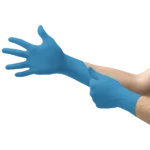 Ansell TouchNTuff 92-670 Powder-Free Nitrile Disposable Gloves for Food Processing and Heavy-duty Jobs